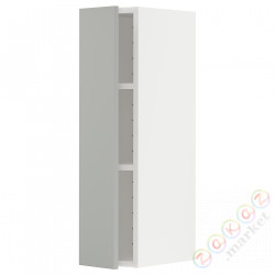 ⭐METOD⭐Навесной шкаф с полками, белый/Havstorp светло-серый, 20x80 cm⭐ИКЕА-79538823