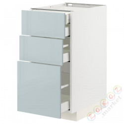 ⭐METOD / MAXIMERA⭐3 пт/2n/śr/в шу, белый/Kallarp jasnoсерый-синий, 40x60 cm⭐ИКЕА-39479694