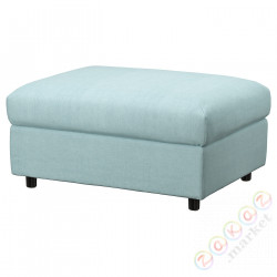 ⭐VIMLE⭐Чехол для табурета с ящиком, Saxemara светло-синий⭐ИКЕА-60496168