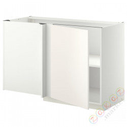 ⭐METOD⭐Угловой напольный шкаф с полкой, белый/Веддинге белый, 128x68 cm⭐ИКЕА-79458901