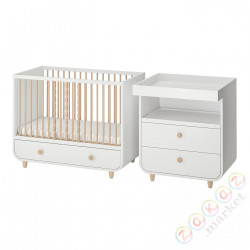 ⭐MYLLRA⭐2cснабор mebli dla niemowląt, белый, 60x120 cm⭐ИКЕА-89506124