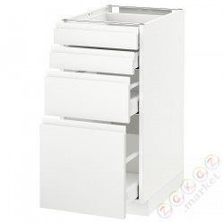 ⭐METOD / MAXIMERA⭐Бывший 4 пт/4шу, белый/Voxtorpматовый белый, 40x60 cm⭐ИКЕА-69112806