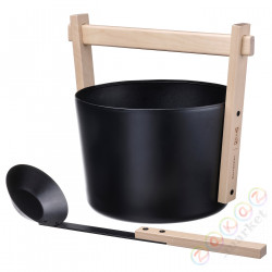 ⭐BASTUA⭐Wiadro do sauny сchochlą, черный, 9 l⭐ИКЕА-80542541