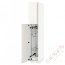 ⭐METOD⭐Высокий шкаф/домашний интерьер, белый/Веддинге белый, 40x60x220 cm⭐ИКЕА-59463055