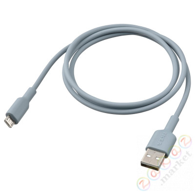 ⭐SITTBRUNN⭐USB-A na USB-micro, светло-синий, 1 m⭐ИКЕА-10539491