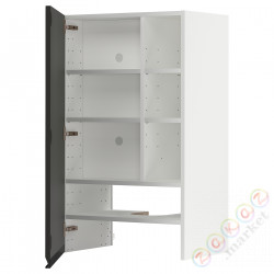 ⭐METOD⭐Шкаф okaнадa сполка/Drzс упражнениями, белый/Upplöv матантрацит, 60x100 cm⭐ИКЕА-99504228