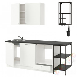 ⭐ENHET⭐Кухня, антрацит/белый, 223x63.5x222 cm⭐ИКЕА-79337749