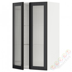 ⭐METOD⭐Шах половина/2 стакан Drz, белый/Hejsta антрацитowe ryflowане стакан, 60x100 cm⭐ИКЕА-59490662