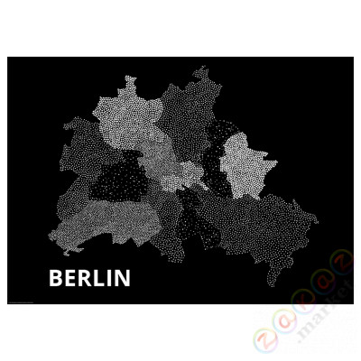 ⭐BILD⭐Плакат, maleńkт.е.точки, Berlin 2, 70x50 cm⭐ИКЕА-30511797