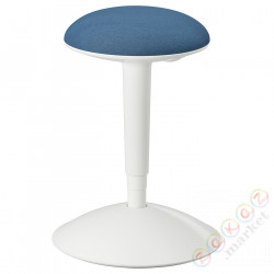 ⭐NILSERIK⭐Табурет do офисыka, белый/Vissle темно-синий⭐ИКЕА-70540646