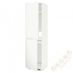 ⭐METOD⭐Шкаф, высокий лед/проживающий, белый/Voxtorpматовый белый, 60x60x220 cm⭐ИКЕА-89111373