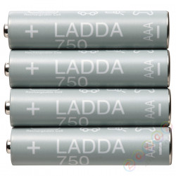 ⭐LADDA⭐Аккумуляторek do ładowania, HR03 AAA 1.2V, 750mAh⭐ИКЕА-90509819