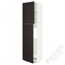 ⭐METOD⭐Shah ic с2 Drz, белый/Кунгсбака антрацит, 60x60x220 cm⭐ИКЕА-59455300