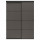 ⭐SKYTTA / MEHAMN⭐Комбинация Drzв и передачаuwnych, черный/2str темно-серый, 177x240 cm⭐ИКЕА-29499584