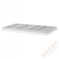 ⭐KOMPLEMENT⭐Выдвижная полка со вставкой, белый, 100x58 cm⭐ИКЕА-49249363