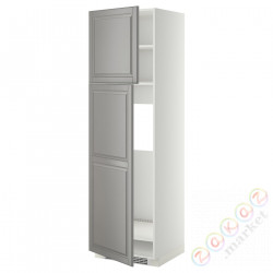 ⭐METOD⭐Shah ic с2 Drz, белый/Bodbyn Серый, 60x60x200 cm⭐ИКЕА-89467349