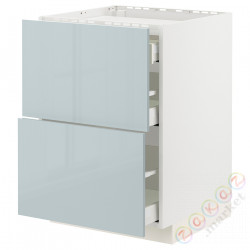 ⭐METOD / MAXIMERA⭐Ша ул/2fr/3шу, белый/Kallarp jasnoсерый-синий, 60x60 cm⭐ИКЕА-59479532