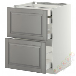 ⭐METOD / MAXIMERA⭐Sсstj 2fr/2n/śr/в шу, белый/Bodbyn Серый, 60x60 cm⭐ИКЕА-49914015