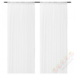 ⭐IRMALI⭐Firanki, 2 шт.., белый точки, 145x300 cm⭐ИКЕА-20464777