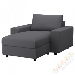 ⭐VIMLE⭐Крышка шезлонга, сширокийmi связаныokietnikami/Халларп серый⭐ИКЕА-89424133