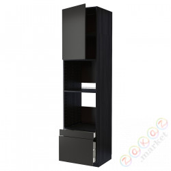 ⭐METOD / MAXIMERA⭐Рано утром/пирог ком доктор/2 шу, черный/Nickebo матантрацит, 60x60x240 cm⭐ИКЕА-29498297