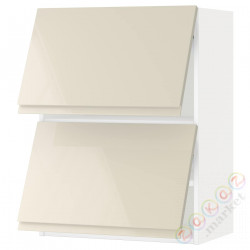 ⭐METOD⭐Уровень тсс 2 Drz, белый/Voxtorpглянцевый светло-бежевый, 60x80 cm⭐ИКЕА-49391969