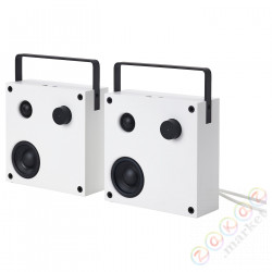⭐VAPPEBY⭐Głośniki bluetooth, белый/2 шт.. gen 3, 20x20 cm⭐ИКЕА-09537841