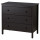 ⭐KOPPANG⭐Комод, 3 ящики, Черно-коричневый, 90x83 cm⭐ИКЕА-80481118