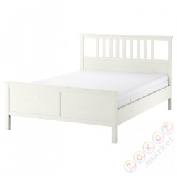 ⭐HEMNES⭐Łóżko, белое пятно/Åkrehamn средняя твердость, 160x200 cm⭐ИКЕА-69543108