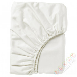 ⭐NATTJASMIN⭐Простыня на резинке на резинке, белый, 140x200 cm⭐ИКЕА-30343704