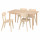 ⭐SKANSNAS / LISABO⭐Таблица и 4 стулья, jasny бук фанера/ясень, 150/205 cm⭐ИКЕА-89561525