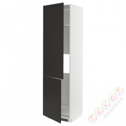 ⭐METOD⭐Шш н айс/проживающий 2Drz, белый/Nickebo матантрацит, 60x60x220 cm⭐ИКЕА-59498540