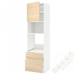 ⭐METOD / MAXIMERA⭐я шел/микр сDrz/2 шу, белый/Askersund яркий узор ясеня, 60x60x220 cm⭐ИКЕА-39465871