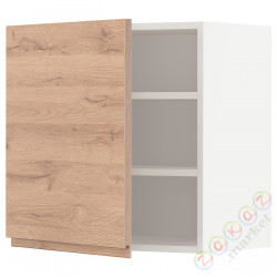 ⭐METOD⭐Навесной шкаф с полками, белый/Voxtorpподражание. дуб, 60x60 cm⭐ИКЕА-99465019