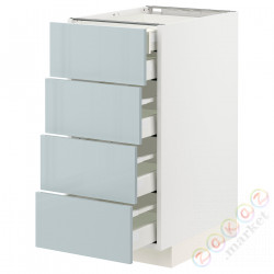 ⭐METOD / MAXIMERA⭐Sза stj 4fr/2n/3śr шу, белый/Kallarp jasnoсерый-синий, 40x60 cm⭐ИКЕА-49478967