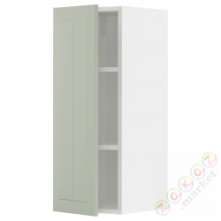 ⭐METOD⭐Навесной шкаф с полками, белый/Stensund светло-зеленый, 30x80 cm⭐ИКЕА-29486906