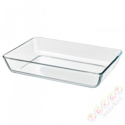 ⭐MIXTUR⭐Жаропрочная посуда, Чистое стекло, 35x25 cm⭐ИКЕА-80058761