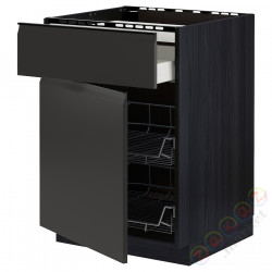 ⭐METOD / MAXIMERA⭐Sза st n/шу/2dr ko, черный/Upplöv матантрацит, 60x60 cm⭐ИКЕА-19495529