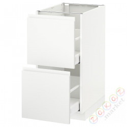 ⭐METOD / MAXIMERA⭐Sсstj 2fr/2в шу, белый/Voxtorpматовый белый, 40x60 cm⭐ИКЕА-29112101