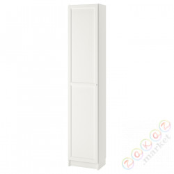 ⭐BILLY / OXBERG⭐Книжный шкаф с дверь, белый, 40x42x202 cm⭐ИКЕА-79304126