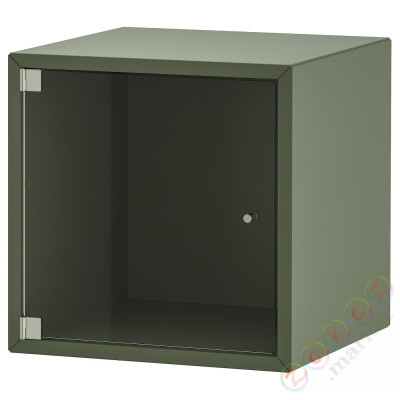 ⭐EKET⭐настенный шкаф/стакан дверь, серо-зеленый, 35x35x35 cm⭐ИКЕА-59533020