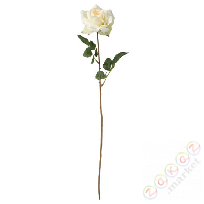 ⭐SMYCKA⭐Sztuczny цветок, Роза/белый, 75 cm⭐ИКЕА-90335701