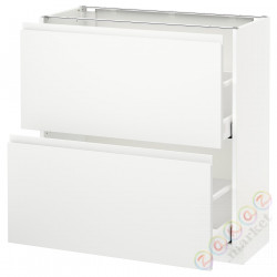 ⭐METOD / MAXIMERA⭐Шкаф/2 шу/, белый/Voxtorpматовый белый, 80x37 cm⭐ИКЕА-49112831