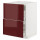 ⭐METOD / MAXIMERA⭐Постоянный шкаф/капюшон zint. с ящиками, белый Kallarp/темно-красно-коричневый блеск, 60x60 cm⭐ИКЕА-29477742 ⭐METOD / MAXIMERA⭐Постоянный шкаф/капюшон zint. с ящиками, белый Kallarp/темно-красно-коричневый блеск, 60x60 cm⭐ИКЕА-29477742