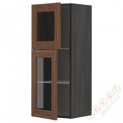 ⭐METOD⭐Шах половина/2 стакан Drz, черныйEnköping/коричневый орех, 40x100 cm⭐ИКЕА-89476495