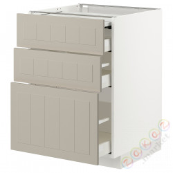 ⭐METOD / MAXIMERA⭐Кабинет ул. сwysuwanym blatem/3шу, белый/Stensund бежевый, 60x60 cm⭐ИКЕА-19433452