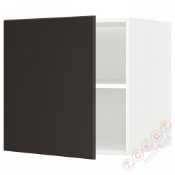 ⭐METOD⭐Верх для холодильника/морозильная камера, белый/Кунгсбака антрацит, 60x60 cm⭐ИКЕА-19457669