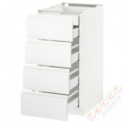 ⭐METOD / MAXIMERA⭐Бывший 4 пт/2n/3śr шу, белый/Voxtorpматовый белый, 40x60 cm⭐ИКЕА-09112098