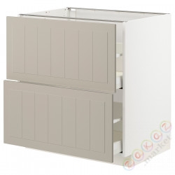 ⭐METOD / MAXIMERA⭐Sсstj 2fr/2в шу, белый/Stensund бежевый, 80x60 cm⭐ИКЕА-09408071