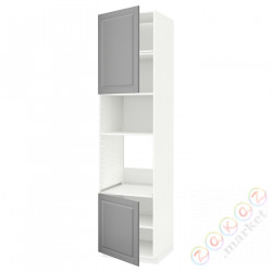 ⭐METOD⭐Шестой огромный/микрофон 2dr/половина, белый/Bodbyn Серый, 60x60x240 cm⭐ИКЕА-39460920